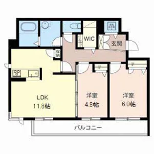シャーメゾン アヴニール【A203号室】の間取り