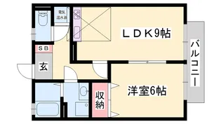オーベルジュ【207号室】の間取り