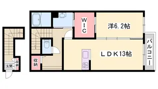 シャーメゾン 蒼【0202号室】の間取り