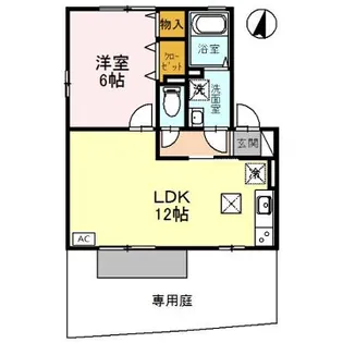 リビングタウン魚住 C棟【1階】の間取り