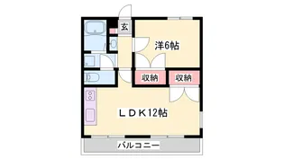 リビエール余部【1階】の間取り