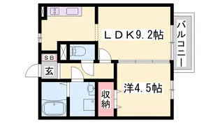 サンライズ城南【107号室】の間取り