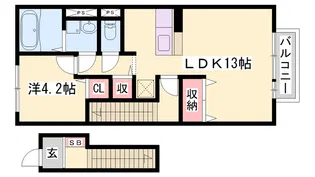 アゼリア大善【202号室】の間取り