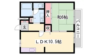 ハッピーバード市川【1階】の間取り