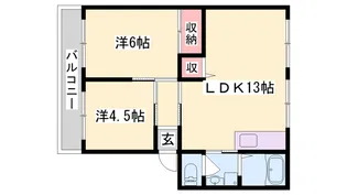 サンシティ平津 A棟【2階】の間取り