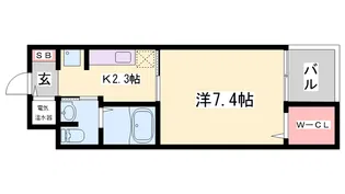 ブリーズコート城北【4階】の間取り