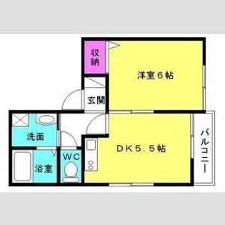 スカイハイツ【205号室】の間取り