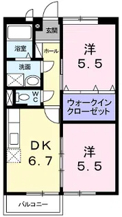 エルディムⅠ【2階】の間取り