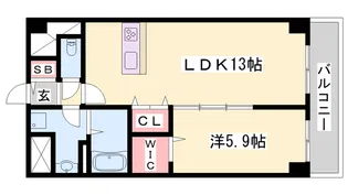 エスペーロ新在家【3階】の間取り