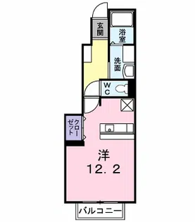 ヴィーヴル スミヨシ【1階】の間取り