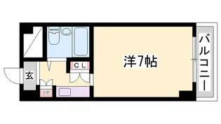 飾磨中村コーポ【3階】の間取り