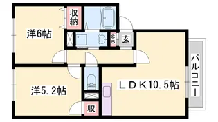 プレミールトモ(管理)【2階】の間取り