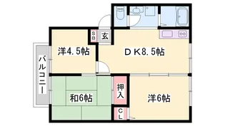 サンフォーレハイツA棟【202号室】の間取り