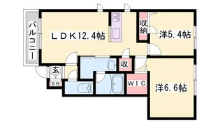 シャーメゾン スーリール【0105号室】の間取り