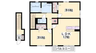 グリーンハイツ兼田【2階】の間取り