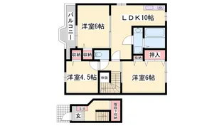 エルガーデンパレスⅡ【2階】の間取り