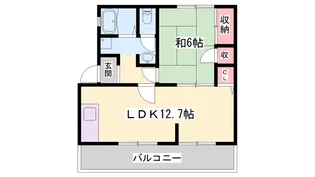 ハイツ・ウィンディア【1階】の間取り