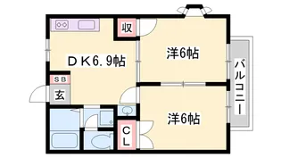 アメニティーパレス【2階】の間取り