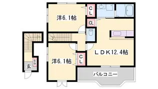 グランデ・カーサⅡ【2階】の間取り