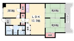 ウエストハウスⅡ【3003号室】の間取り