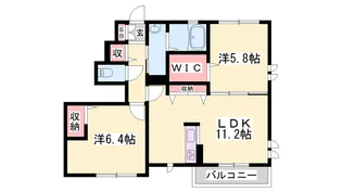 ハイマート野中【0101号室】の間取り