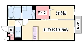 ベルメゾン荒川【2階】の間取り