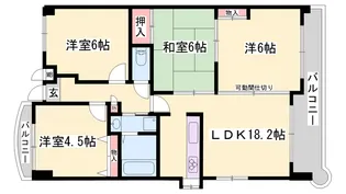 ロイヤルコーポ姫路北条【3階】の間取り