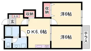ピュアメゾン【1階】の間取り