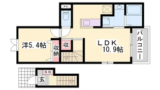 ポエム・ひまわり【2階】の間取り