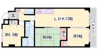 ブルーエス【3階】の間取り