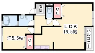 パストラル蒲田 A棟【1-2号室】の間取り