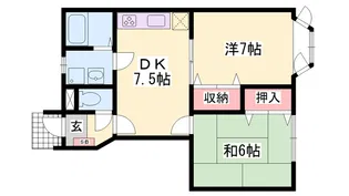 グレイスレジデンス曽根【1階】の間取り