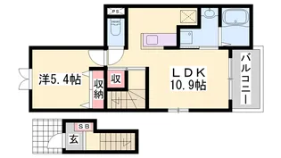 プラシード【2階】の間取り