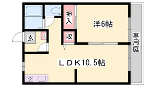 ルミエール東今宿B【2階】の間取り