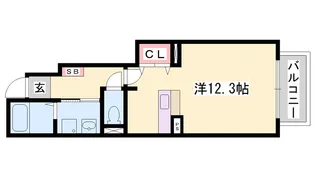 メゾン・カルム・M【101号室】の間取り