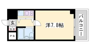 ベルトピア飾磨(OR)【501号室】の間取り