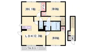 Dream御立東【2階】の間取り