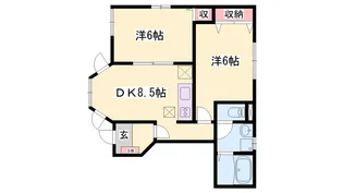 ブルーマウンテンⅢ【1階】の間取り