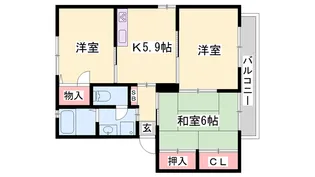 エコーズユタカ【B201号室】の間取り