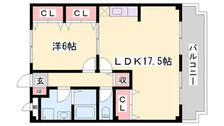 アネックスイースト【3階】の間取り
