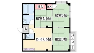 エルディム正木【2階】の間取り