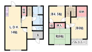 シャトー仏蘭西【1-C号室】の間取り