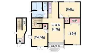 エストノーヴァ【2階】の間取り