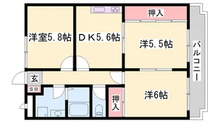 パインコート【3階】の間取り