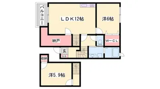 フローレス【2階】の間取り