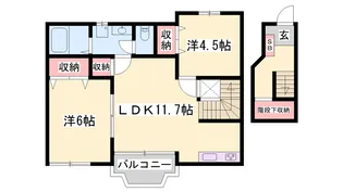 ボニート リーオⅠ【2階】の間取り