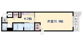 アグネス【2階】の間取り