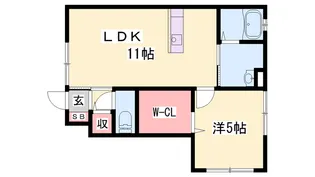 サンクレスト【1階】の間取り