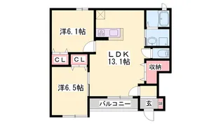 ルノン高浜【101号室】の間取り