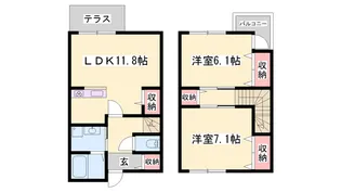 プラティークアビテ【101号室】の間取り